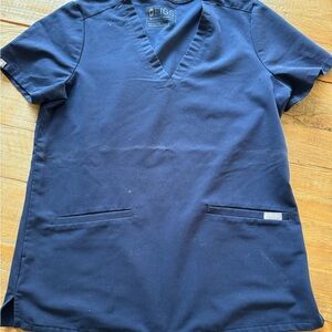 Figs Navy Top; EUC